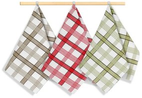 Bellatex Șervețel de bucătărie Káro, 50 x 70 cm, set de 3 bucăți