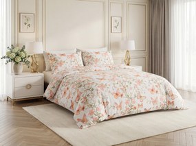 Lenjerie de pat din microfibra ORANGE BUTTERFLY albă Dimensiune lenjerie de pat: 70 x 80 cm | 140 x 200 cm