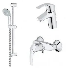 Set baterii lavoar si dus Grohe Eurosmart New M cu set de dus