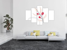 Tablou - Abstracție florală roz N⁰3 (150x105 cm)