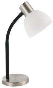 Eglo 901061 - Lampă de masă MACERE 1xE14/25W/230V, neagră/crom mat