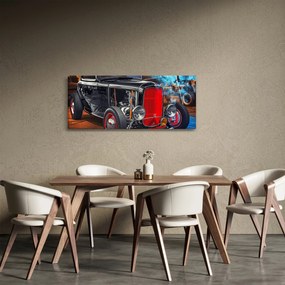 Tablou cu mașina veteran (120x50 cm)
