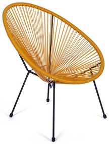 Fotoliu de grădină galben din metal/din plastic Avocado Comfort – Bonami Selection