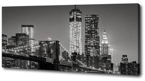 Tablou pe pânză canvas Manhattan pe timp de noapte