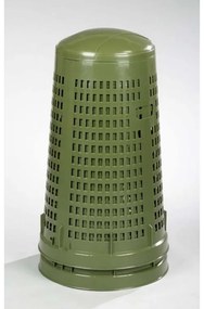 Coș de gunoi de exterior - plastic, 120 l, verde