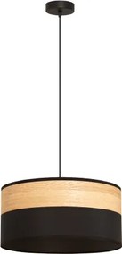 Lustră suspendată pe cablu ALBA, 1xE27/15W/230V, Ø 40 cm, negru/maro