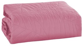 Cuvertura de pat roz cu model LEAVES Dimensiuni: 170 x 210 cm