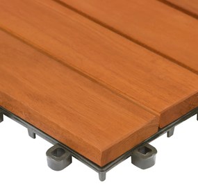 Deuba Gresie din lemn - set 11 piese, 30×30 cm