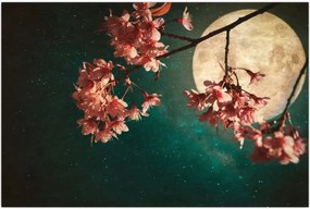 Tablou - Sakura în luna plină (90x60 cm)
