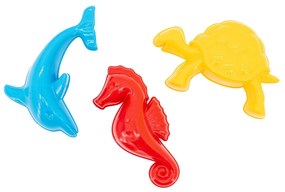 Set 3 forme animale maritime din plastic