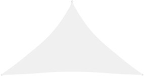 Parasolar, alb, 5x5x6 m, tesatura oxford, triunghiular Alb, 5 x 5 x 6 m