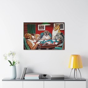 Tablou Canvas Dog  Poker Society 60x40 cm