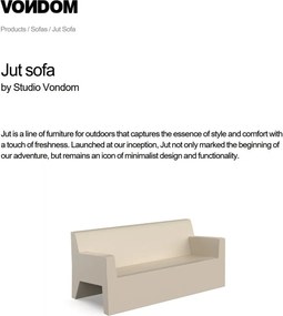 Canapea de exterior / interior design modern premium JUT SOFA 44402