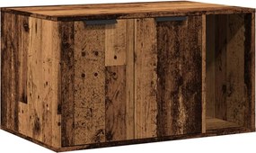 vidaXL Cutie litieră pisici lemn vechi 80x50x45 cm lemn prelucrat