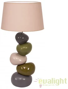 Veioza din ceramica Madame Galet gri/ verde, inaltime 100cm Madame Galet FL