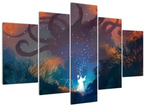 Tablou - Vrăjitorul magicean (150x105 cm)