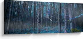 Tablou - Pădurea magică (cu ceas) (90x30 cm)