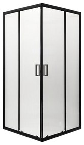 Soho Square Black 90 Square cabină de duș fără tavă de duș