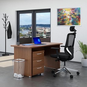 Set mobilier birou Visio 1, 140 cm, nuc