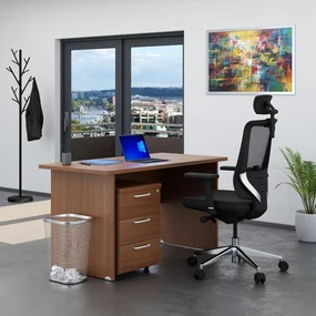 Set mobilier birou Visio 1, 140 cm, nuc