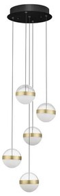 Lustra cu 5 Pendule LED stil modern ALAZ