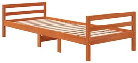 844486 vidaXL Cadru de pat, maro ceruit, 80x200 cm, lemn masiv de pin