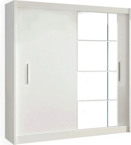 Dulap LOW, alb, DTD laminat, cu 2 usi, 180x61x215 cm