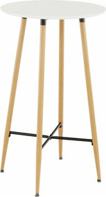 Masa bar IMAM, alb/stejar, 60x102 cm