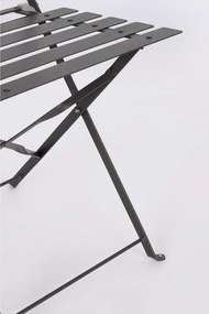 Set de dining pentru grădină gri antracit din oțel pentru 2 persoane Austin – Bizzotto