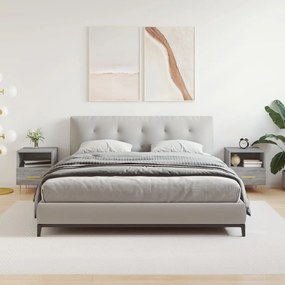 827417 vidaXL Noptiere, 2 buc., gri sonoma, 40x35x47,5 cm, lemn compozit