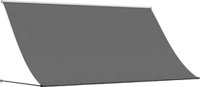 vidaXL Copertină retractabilă, antracit, 300x150 cm, textil și oțel