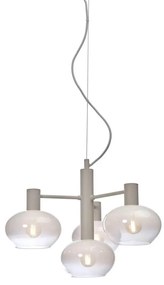 Lustra suspendata design decorativ Bologna 4L gradient/alb