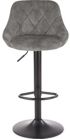 Scaun de bar 106x47 cm gri/negru