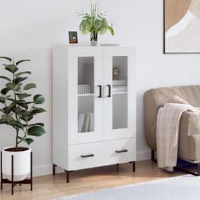 vidaXL Dulap înalt, alb extralucios, 69,5x31x115 cm, lemn prelucrat