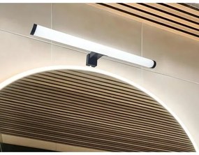 Lampă LED pentru oglindă de baie, 10W, 230V, 45 cm, IP44, negru