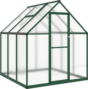 vidaXL Sere cu cadru de bază, verde, 169x169x195 cm, aluminiu