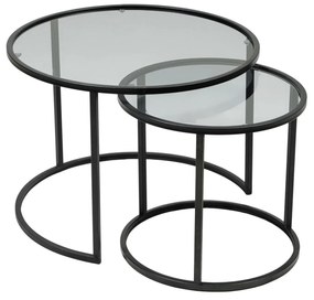Set măsuțe cafea Tokijo (Negru fumuriu). 1127422