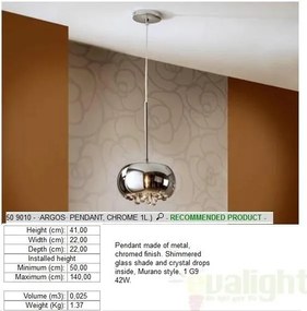 Lustra,Pendul inaltime reglabila, Argos 509010