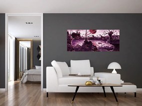 Tablou - Sat fermecat (120x50 cm)