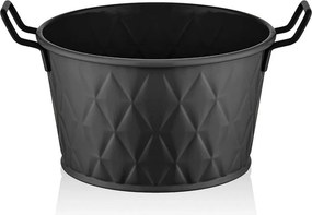 Cos paine PZM0128, negru, metal galvanizat, 8x8 cm