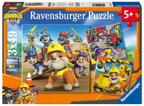 PUZZLE RUBBLE SI ECHIPA LUI 3X49 PIESE - RAVENSBURGER (RVSPC04168)