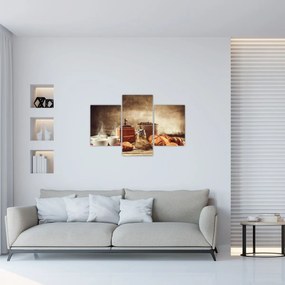 Tablou - Cafea și mic dejun (90x60 cm)