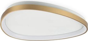 Plafoniera LED design circular GEMINI PL D061 ON-OFF OTTONE 4000K