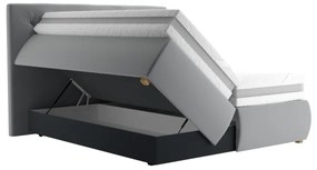 Pat saltea topper ELEN 180x200 cm gri, boxspring inclus