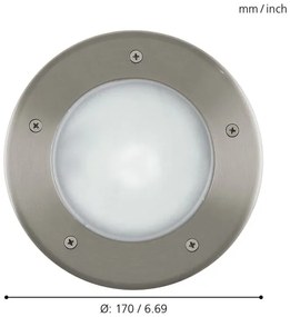 Corp de iluminat de exterior pentru căi de acces EGLO 86189 RIGA 3 1xE27/15W/230V IP67