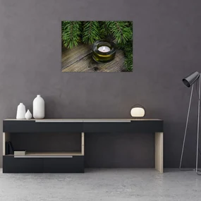 Tablou - lumânare de Crăciun (70x50 cm), în 40 de alte dimensiuni noi