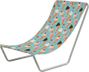 Sezlong de plaja pliabil SAND ICE CREAM, colorat