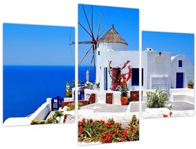 Tablou - Casă mică în Grecia (90x60 cm)