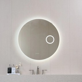 Oglinda cu iluminare si dezaburire Inter Ceramic rotunda 90 cm