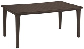 Masă de grădină din plastic Futura, maro